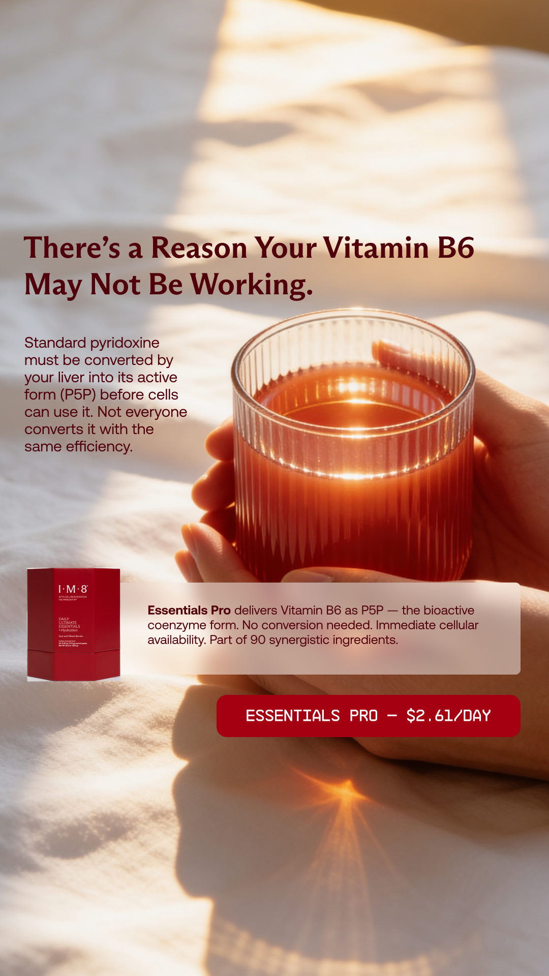 IM8 Health Facebook ad