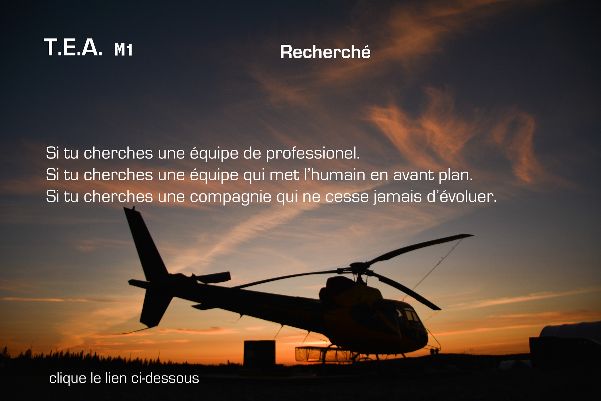 Hélicoptères Panorama / Panorama Helicopters Facebook ad: Techniciens en entretien d’aéronefs (TEA) licenciés M1…