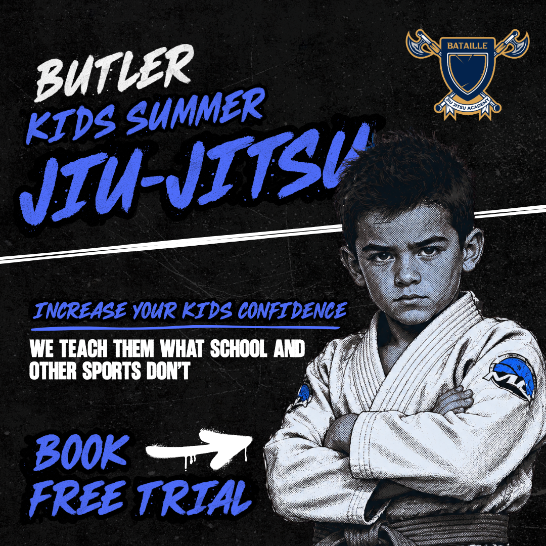 Bataille Jiu Jitsu Academy Facebook ad: BOOK THEIR FREE JIU JITSU TRIAL