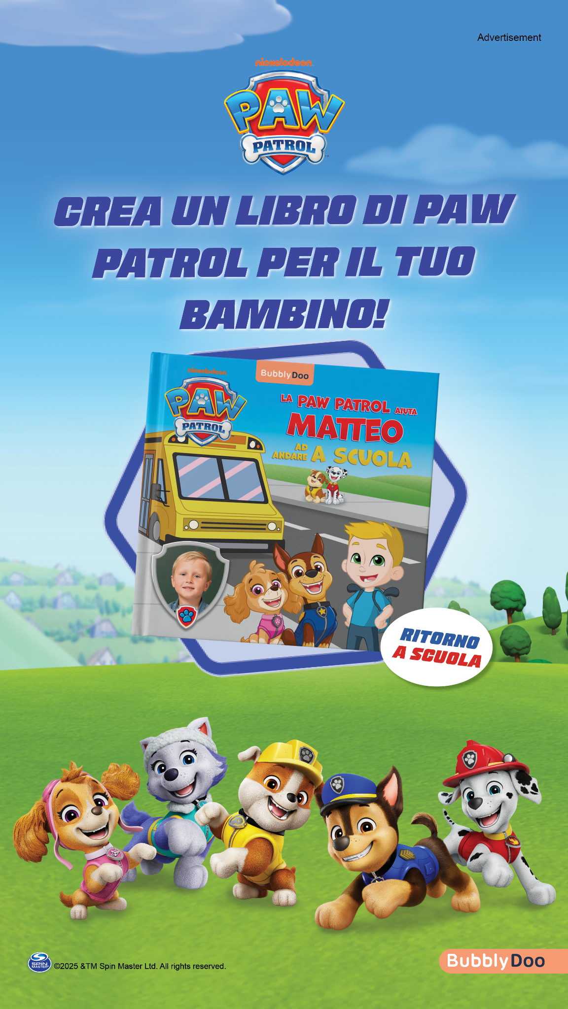 BubblyDoo Libri Facebook ad from Aug 22, 2025