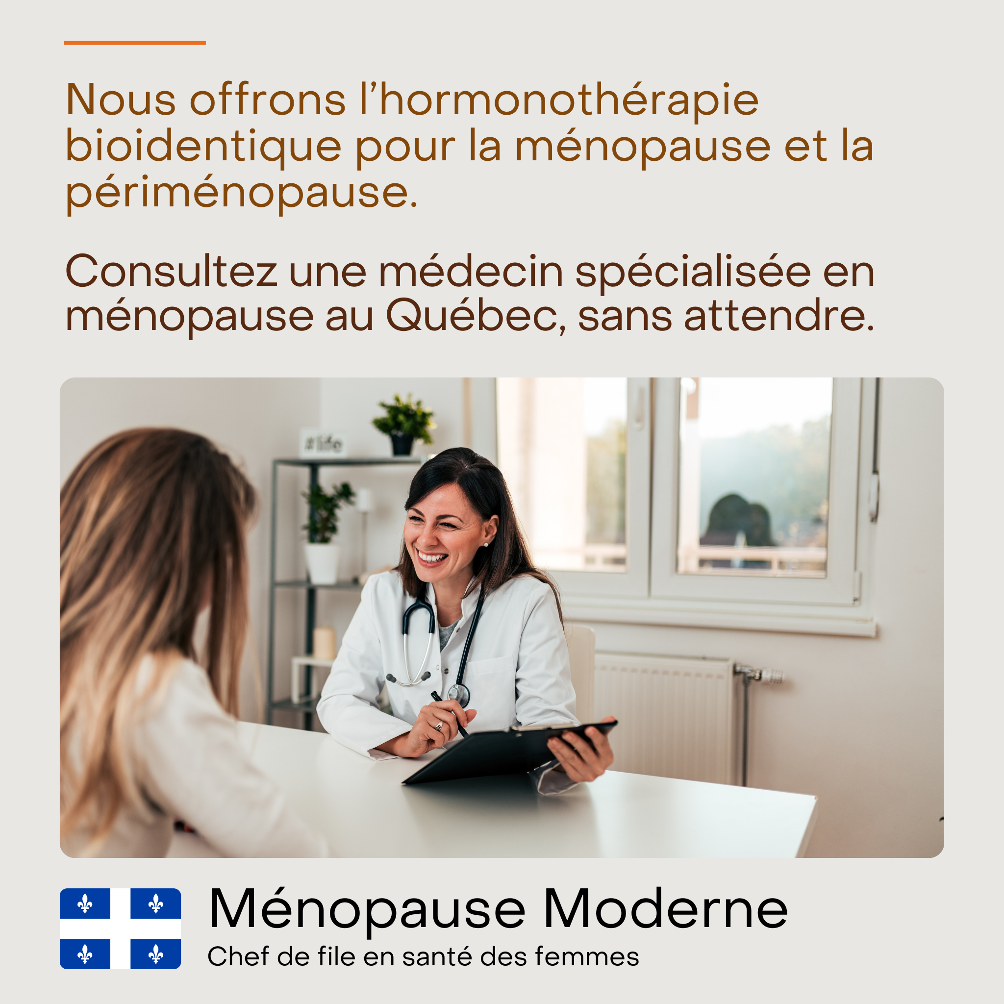 Modern Menopause Canada Facebook ad