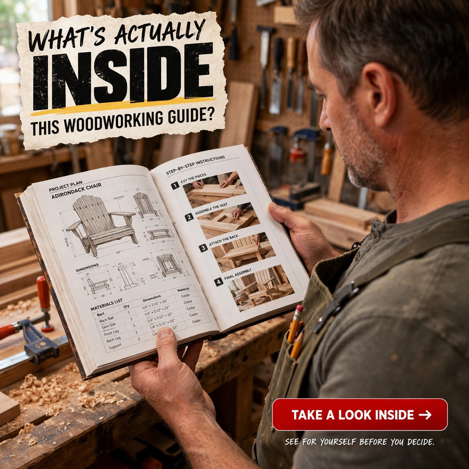 WoodTrack Facebook ad: 440 Pages. Completely FREE.