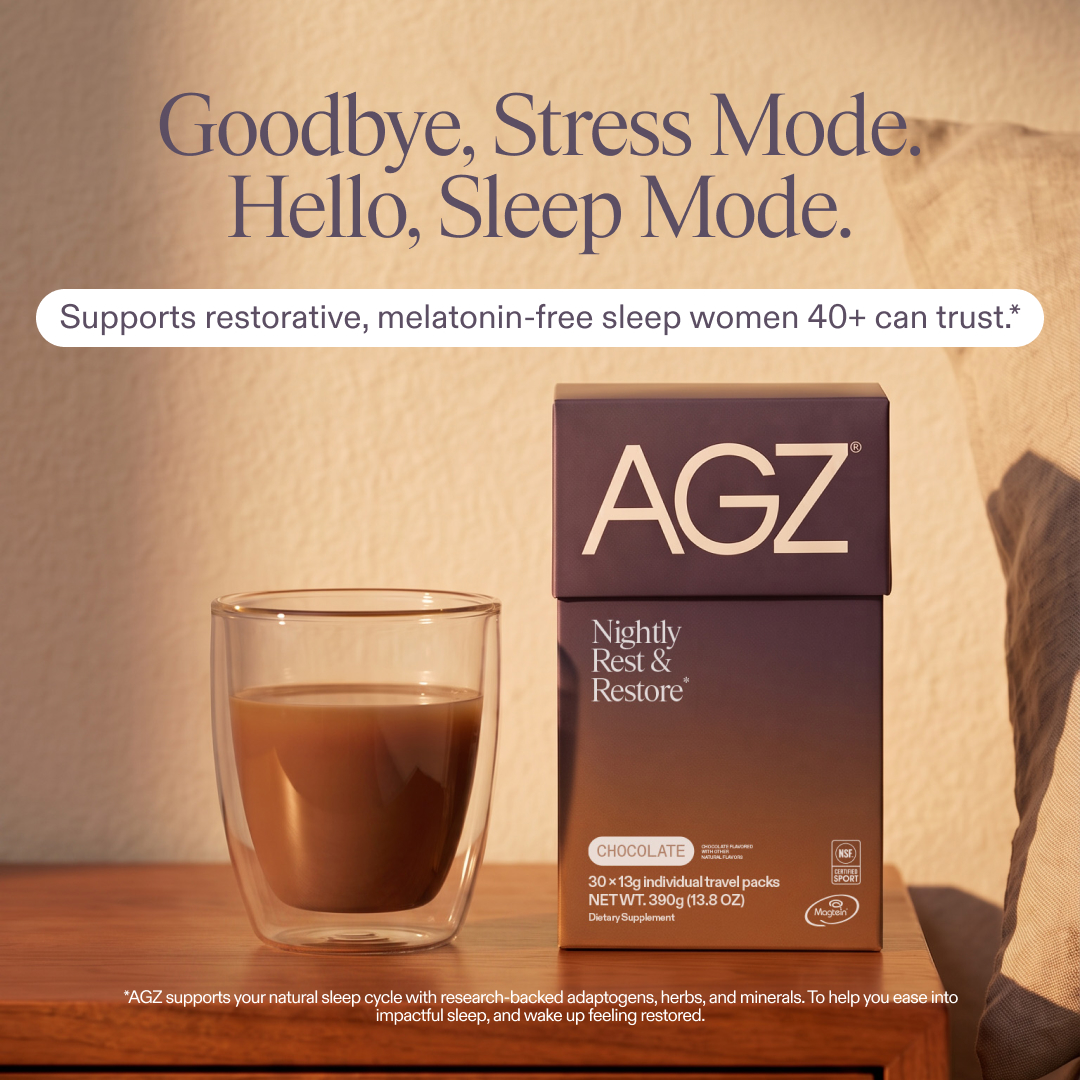 AG1 by Athletic Greens Facebook ad: AGZ: Rest never tasted this good.