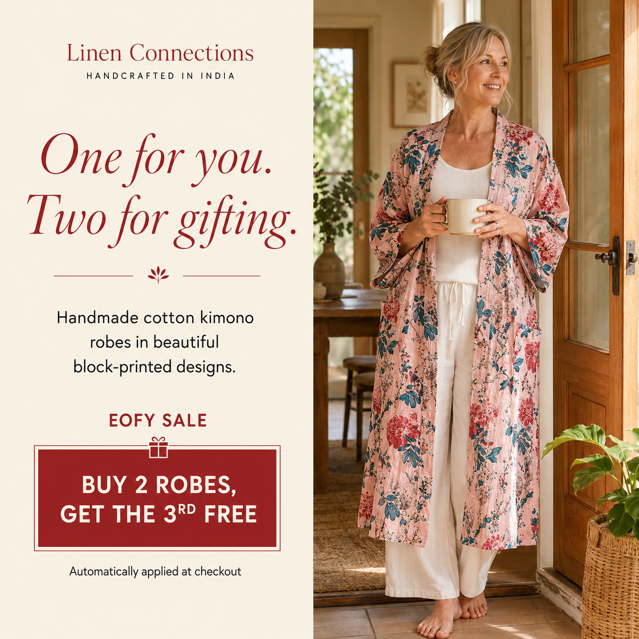 Linen Connections Facebook ad