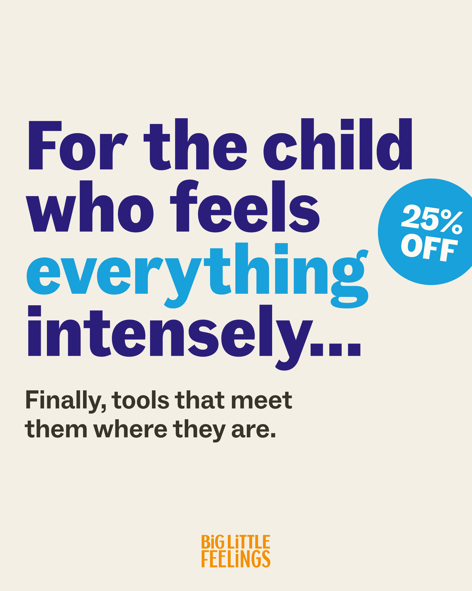 Big Little Feelings Facebook ad