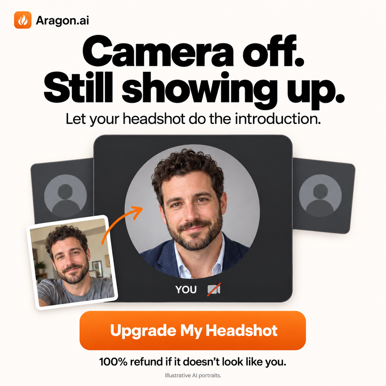 Aragon.ai Facebook ad: 100% money back. Guaranteed.