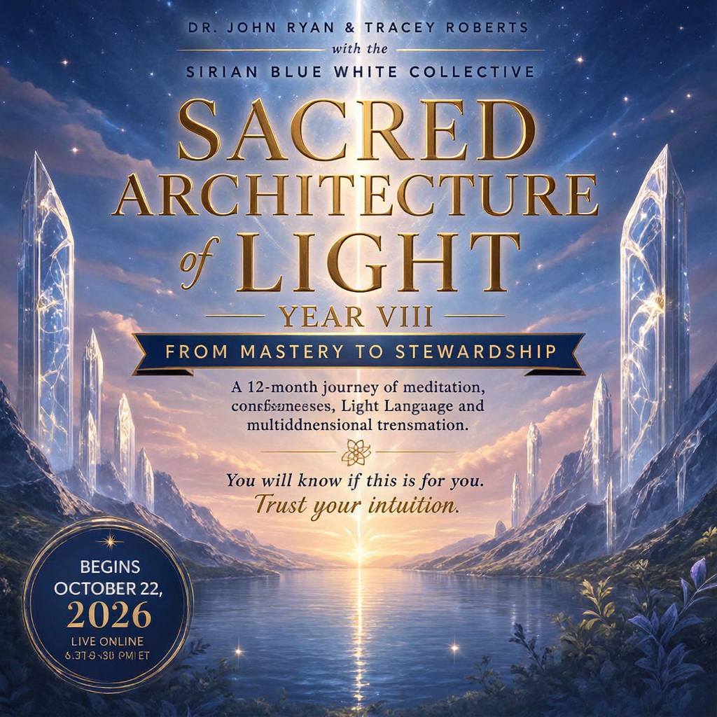 Unity Field Healing Facebook ad: Sacred Architecture of Light · Year VIII
