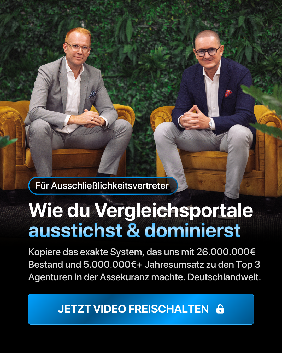 Rene Schumann Facebook ad: Kopiere unser System hinter €26 Mio. Sachbestand und €5+…