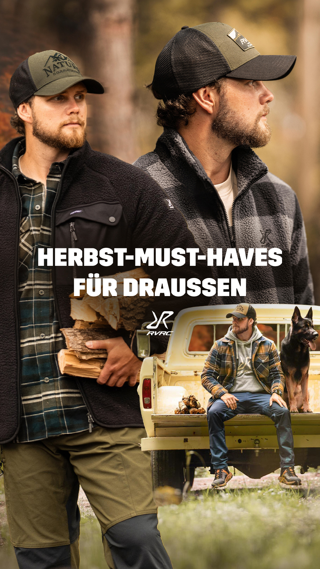 RevolutionRace Facebook ad: Herbst-Must-haves für draußen