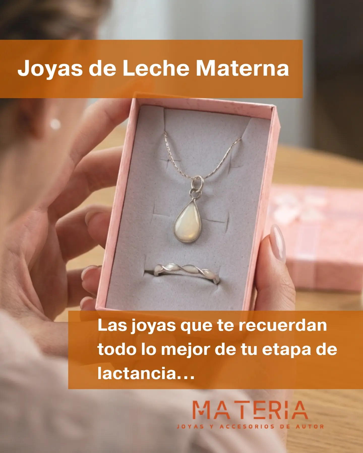 Materia.Joyas Facebook ad: La lactancia es una etapa hermosa, pero también…