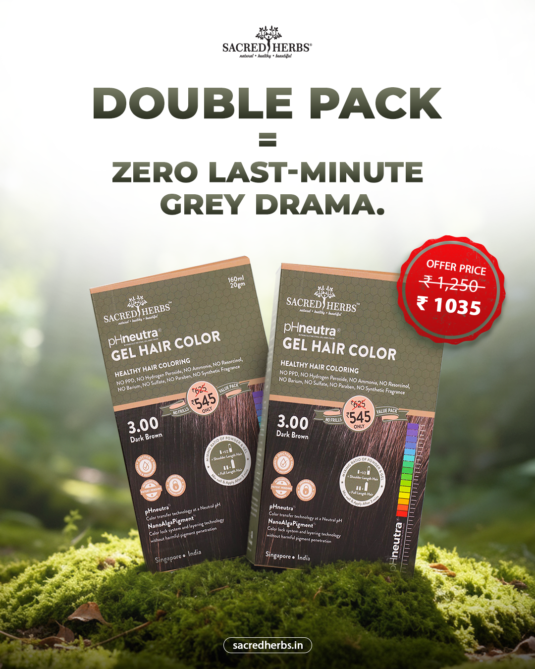 Sacred Herbs ph Neutral Color Facebook ad from Feb 13, 2026