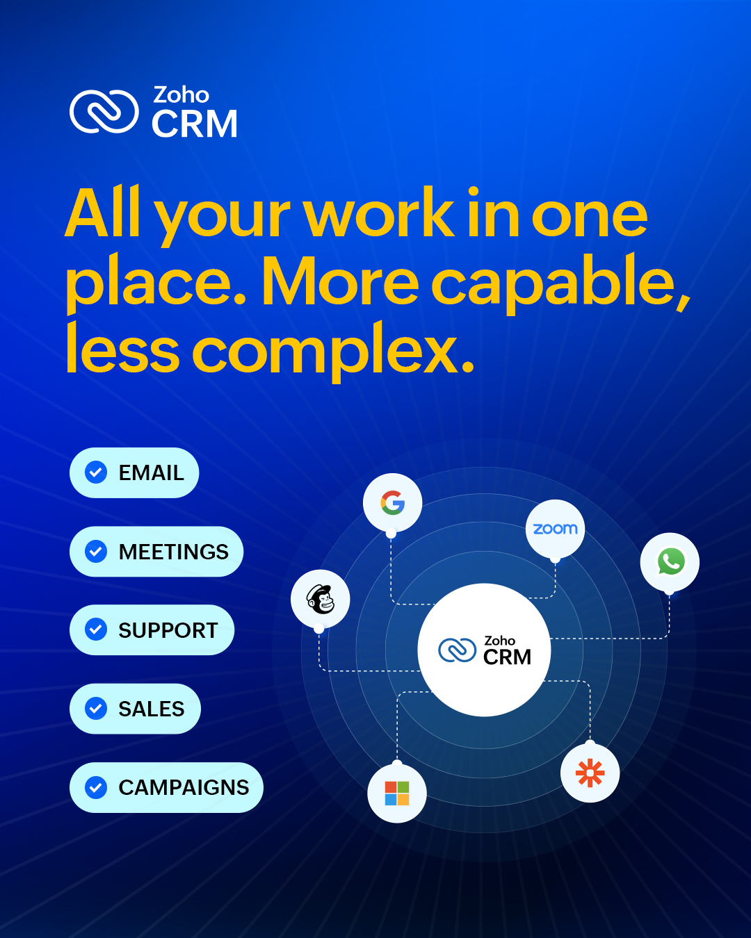 Zoho CRM Facebook ad