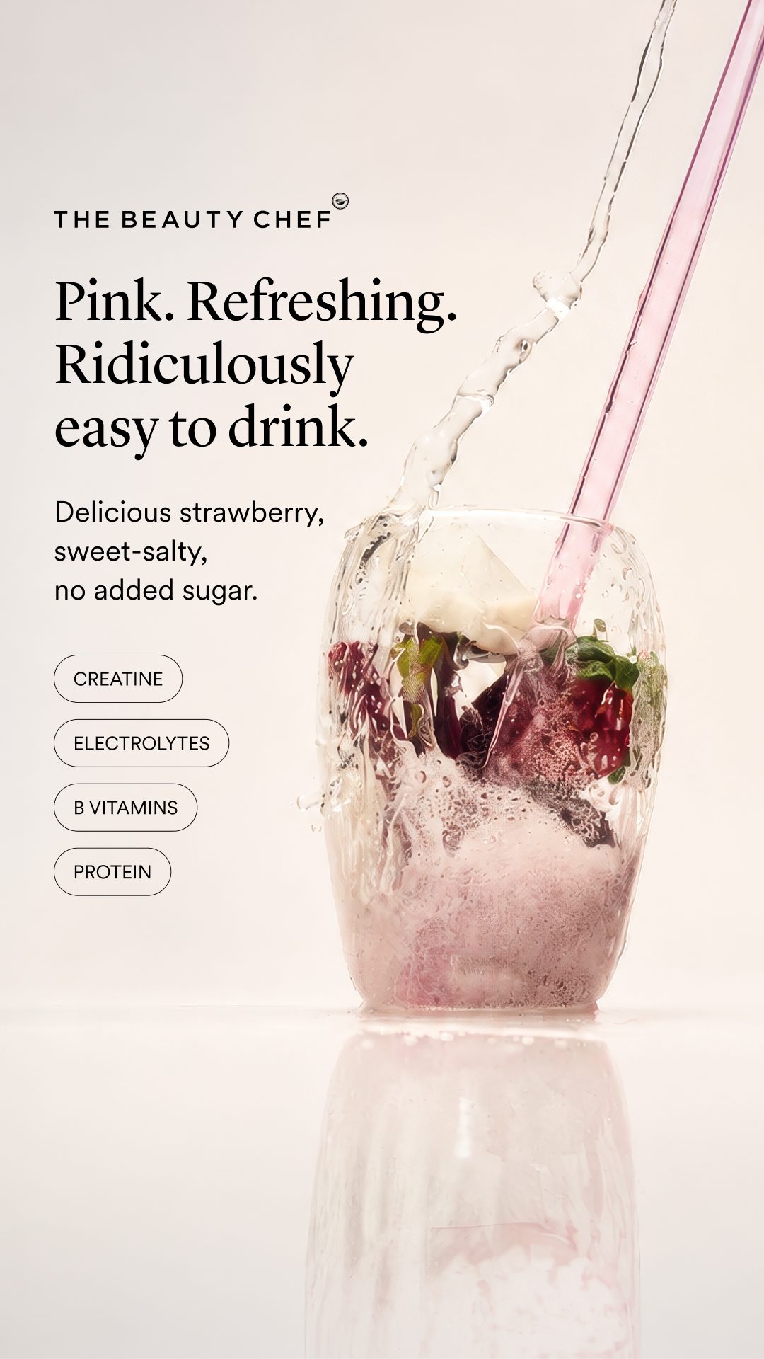 The Beauty Chef Facebook ad: Electrolytes, creatine, protein and B vitamins in one scoop