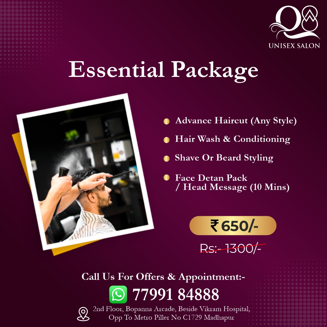 QeightSalon Madhapur Facebook ad