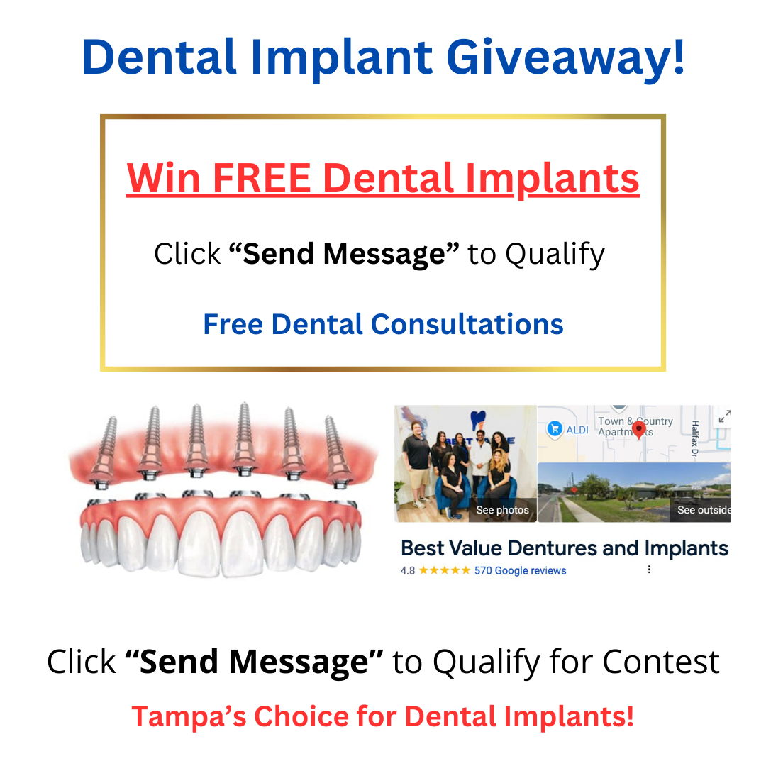 Best Value Dentures and Implants - Near Me Facebook ad: Tampa Dentist