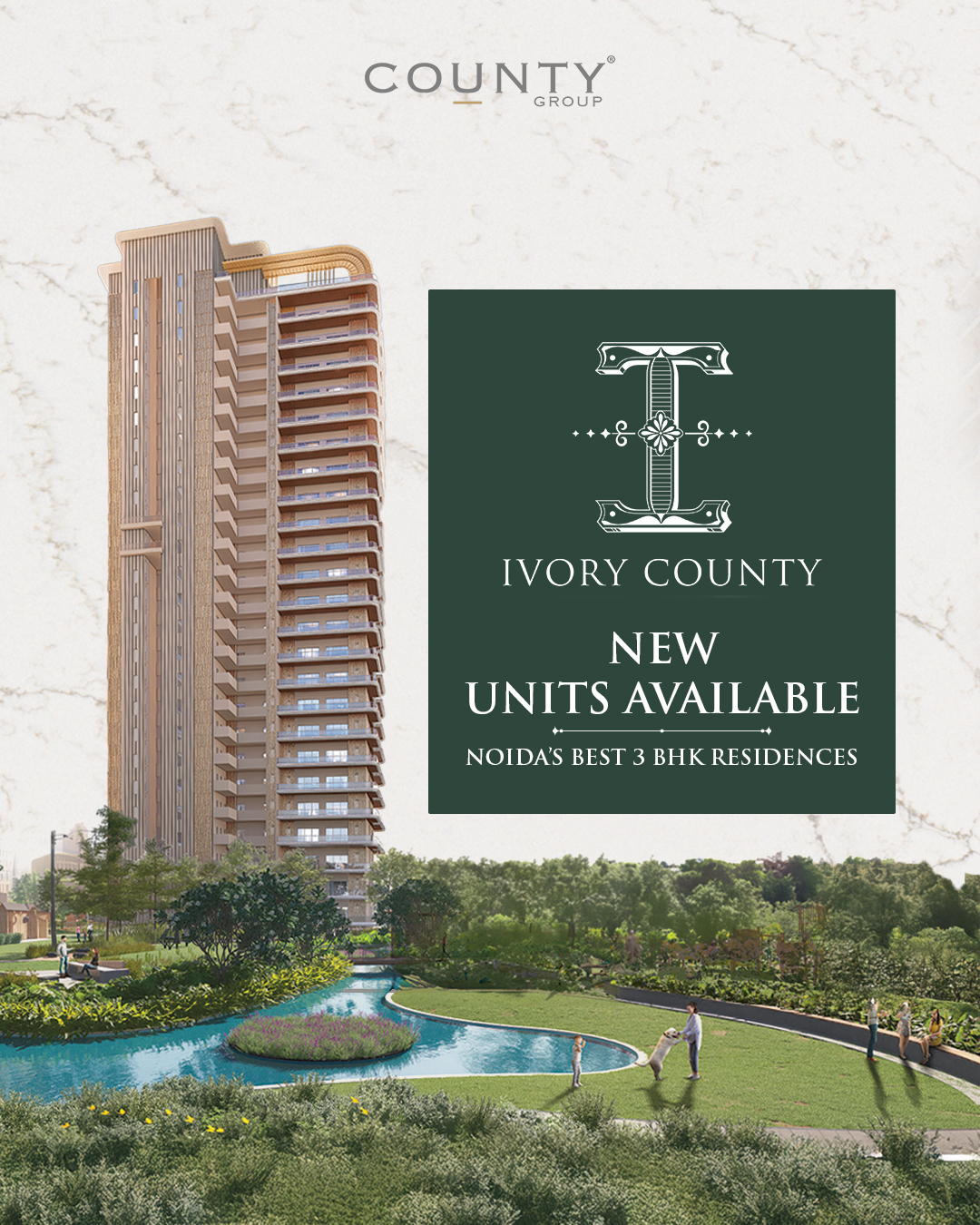 Ivory County Facebook ad: Discover luxury living at Ivory County, Sector 115…