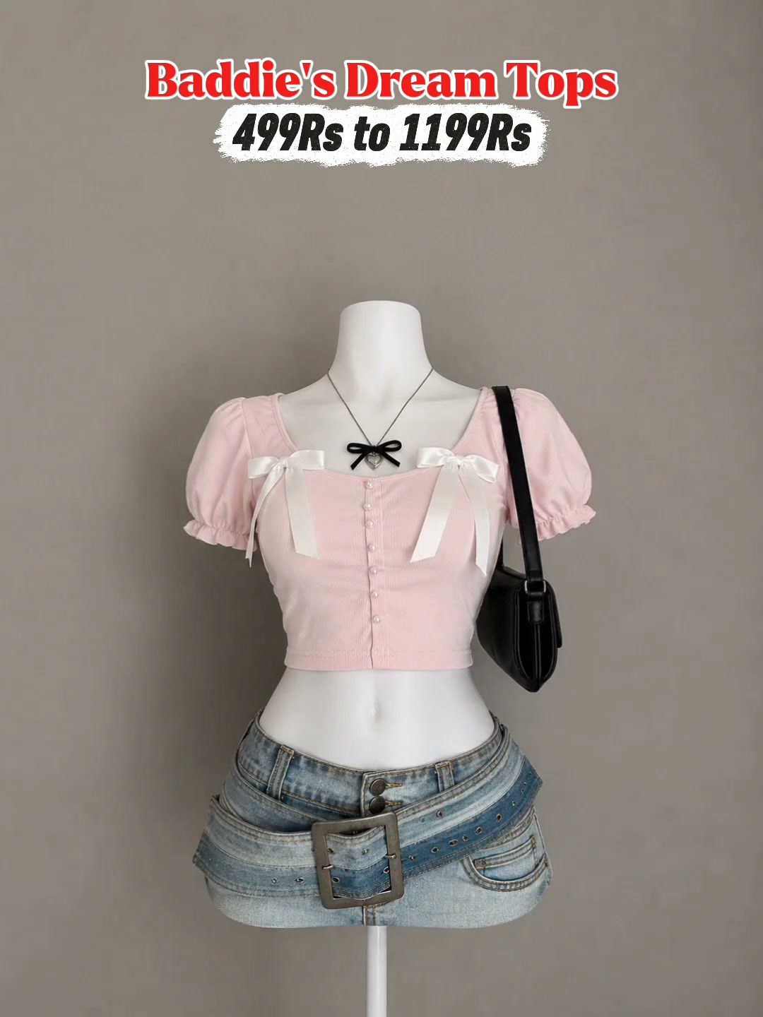 Crop Culture Facebook ad: Your Dream Top Is Just One Click Away