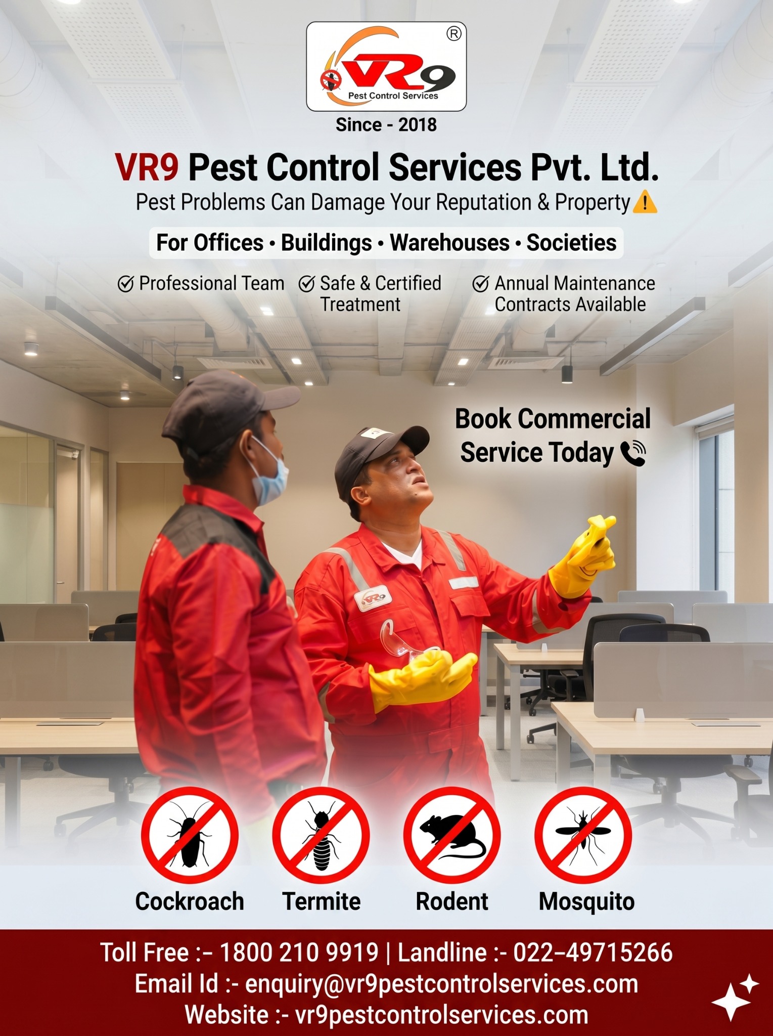 VR9 pest control Pvt Ltd. Facebook ad