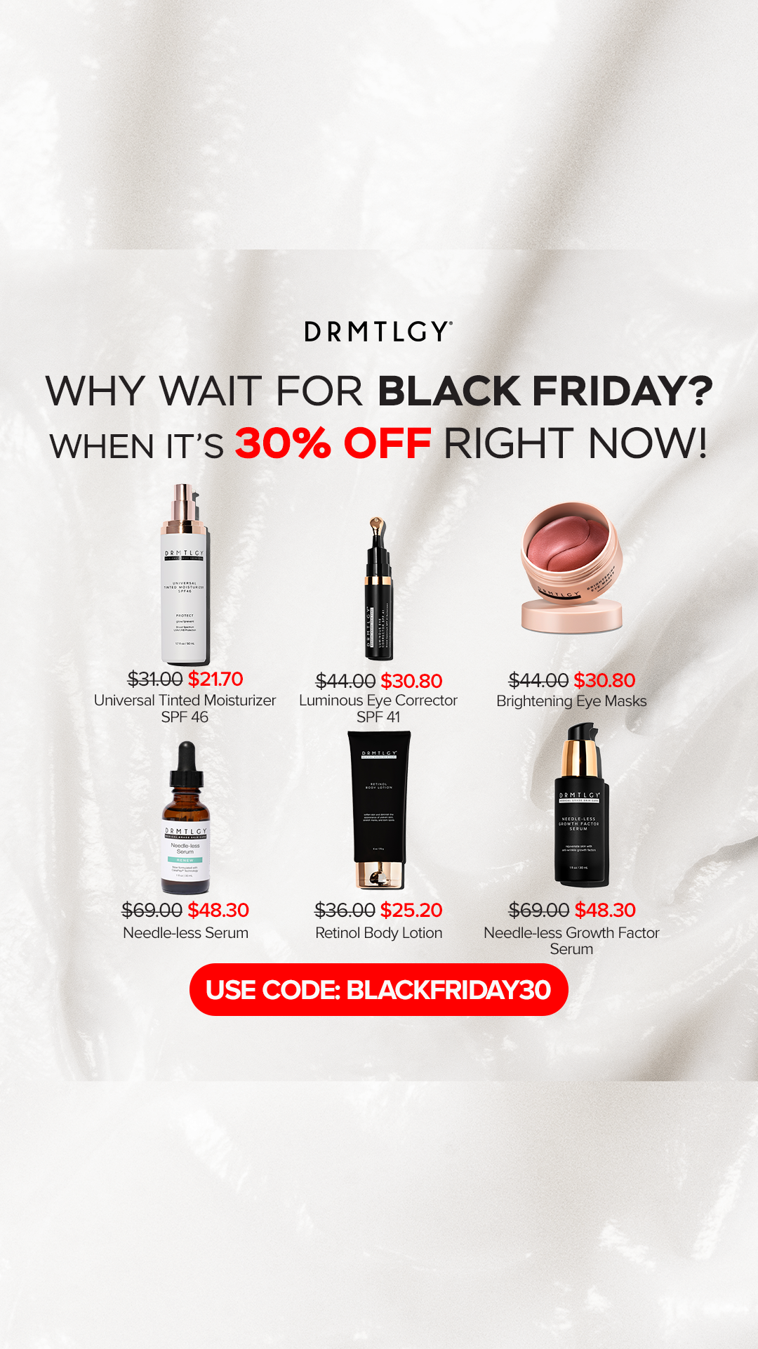 DRMTLGY Facebook ad