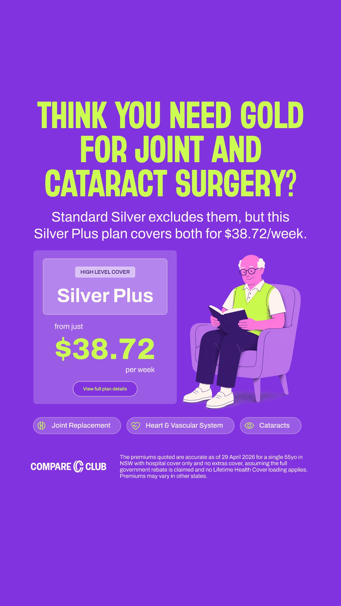 Compare Club Facebook ad