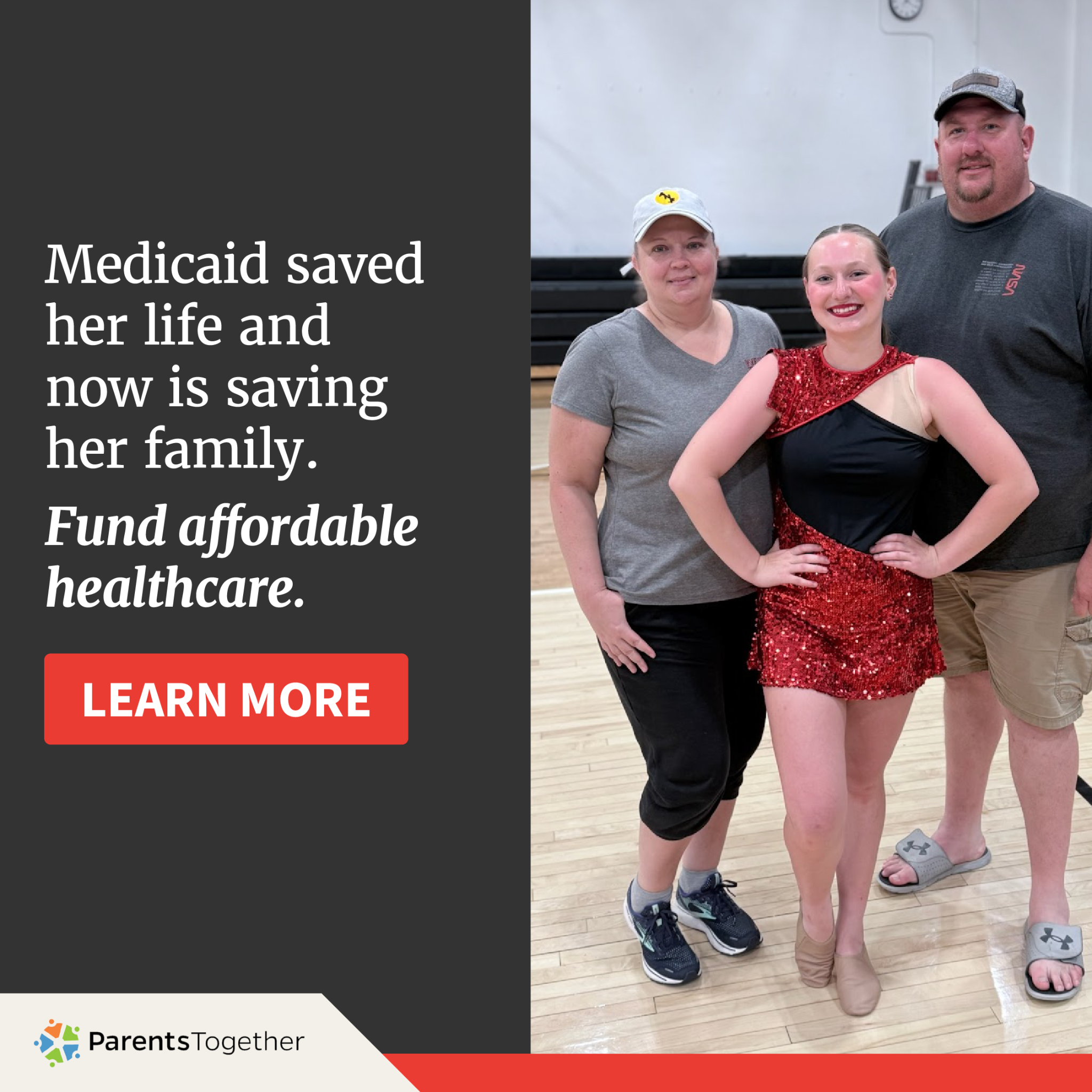 ParentsTogether Facebook ad: This story is shared by many Oklahoma families.