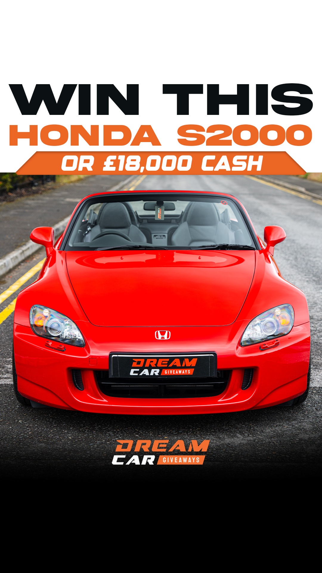 Dream Car Giveaways Facebook ad