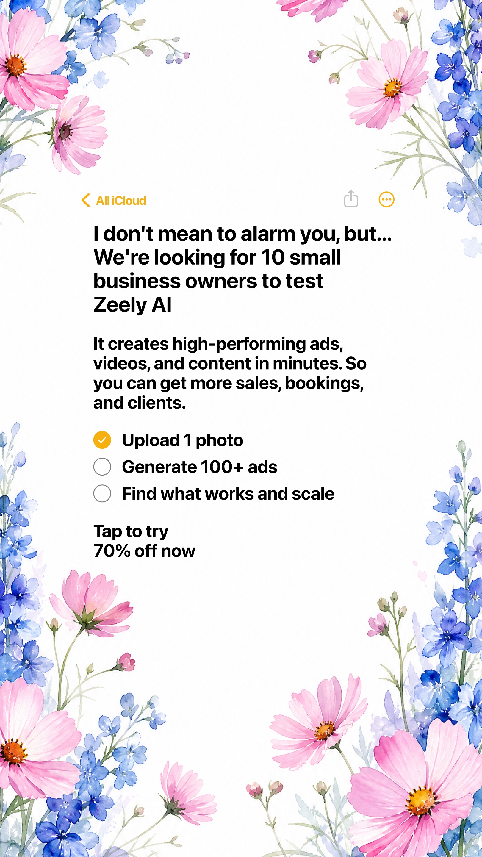 Zeely: AI Ads Maker Facebook ad