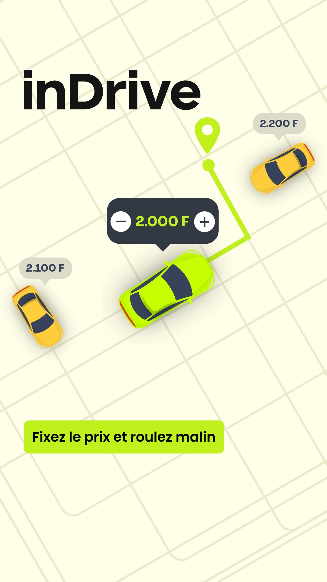 inDrive Facebook ad: Vous maîtrisez la course