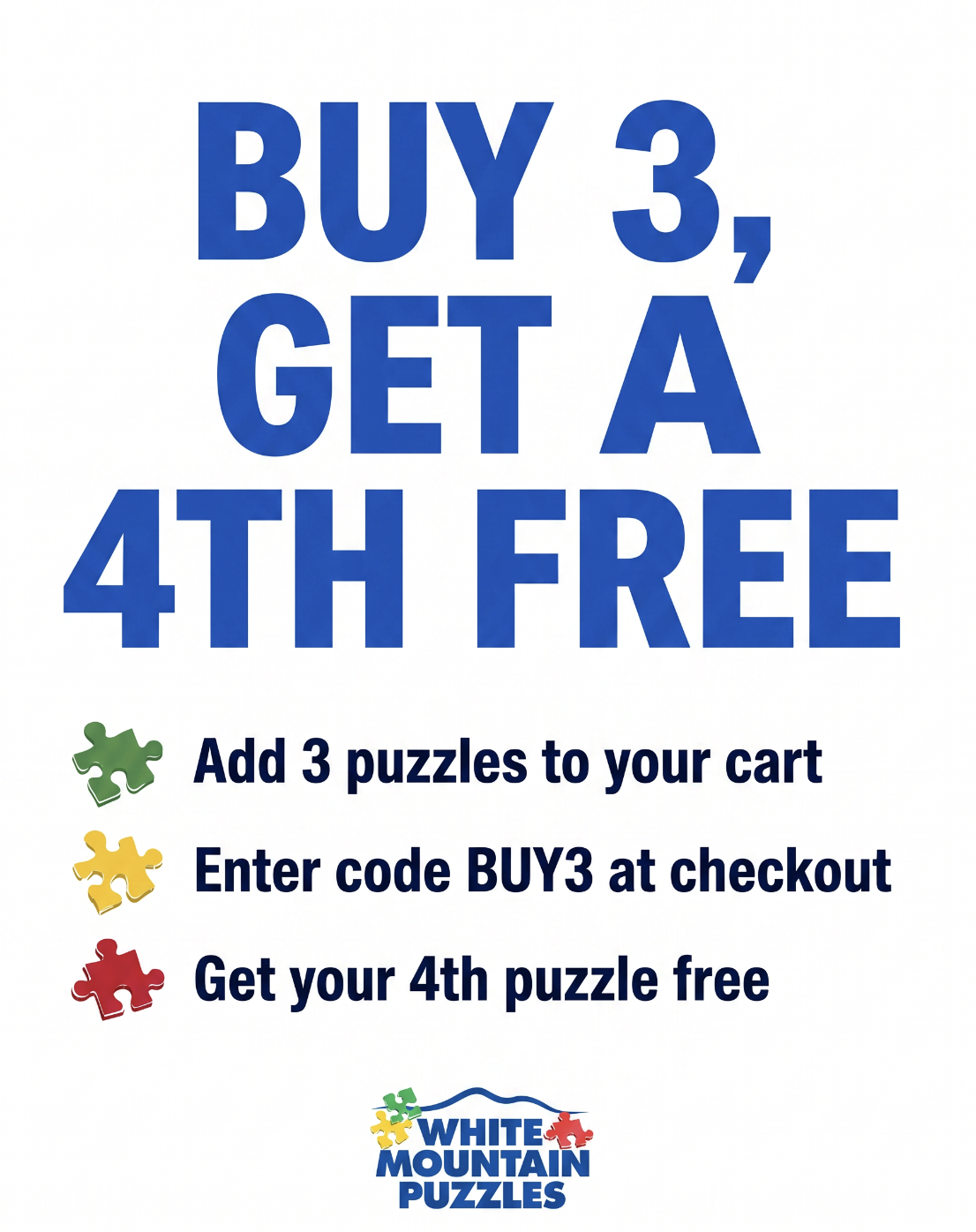 White Mountain Puzzles Facebook ad