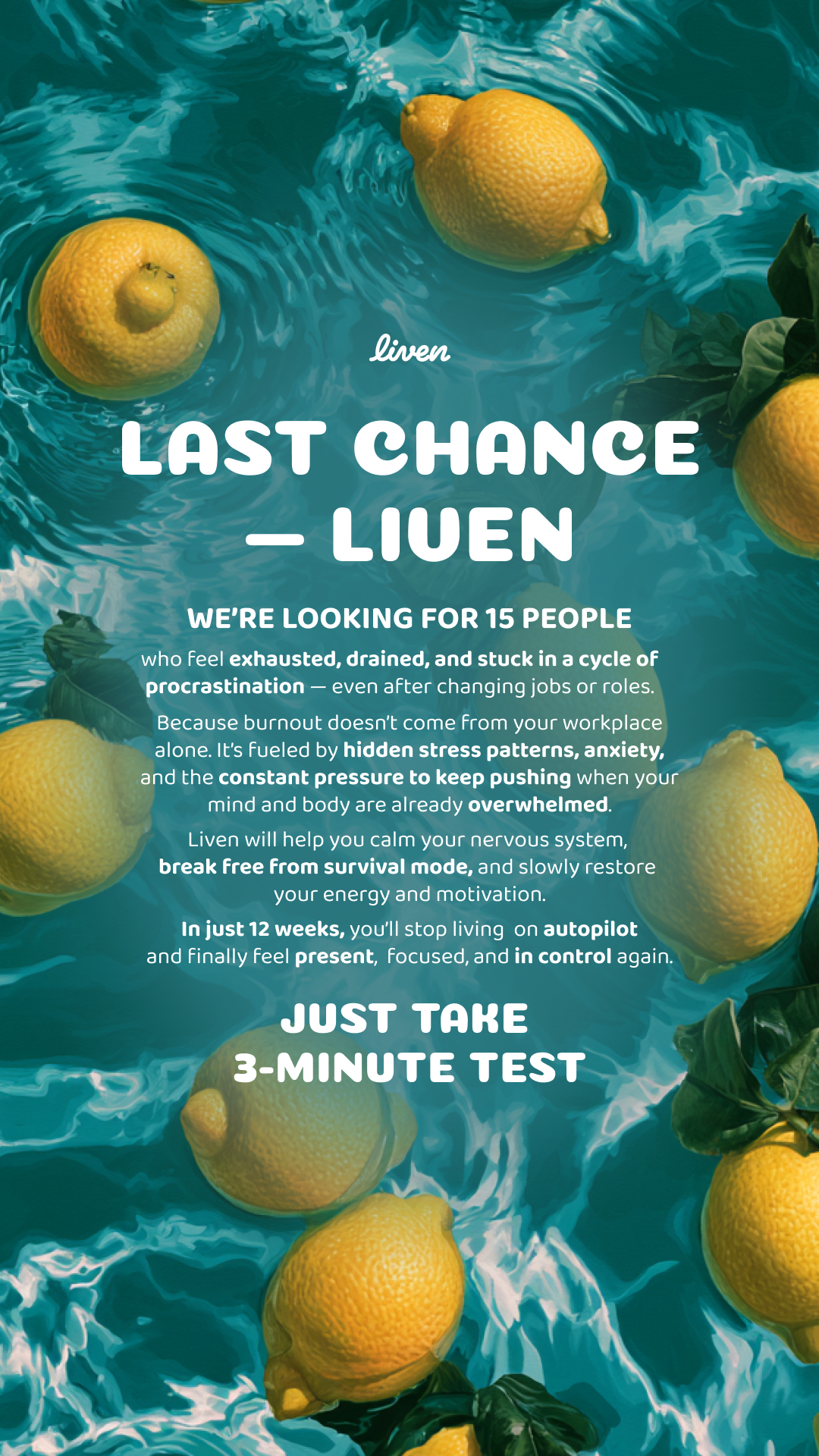 Liven: Self-Discovery Community Facebook ad