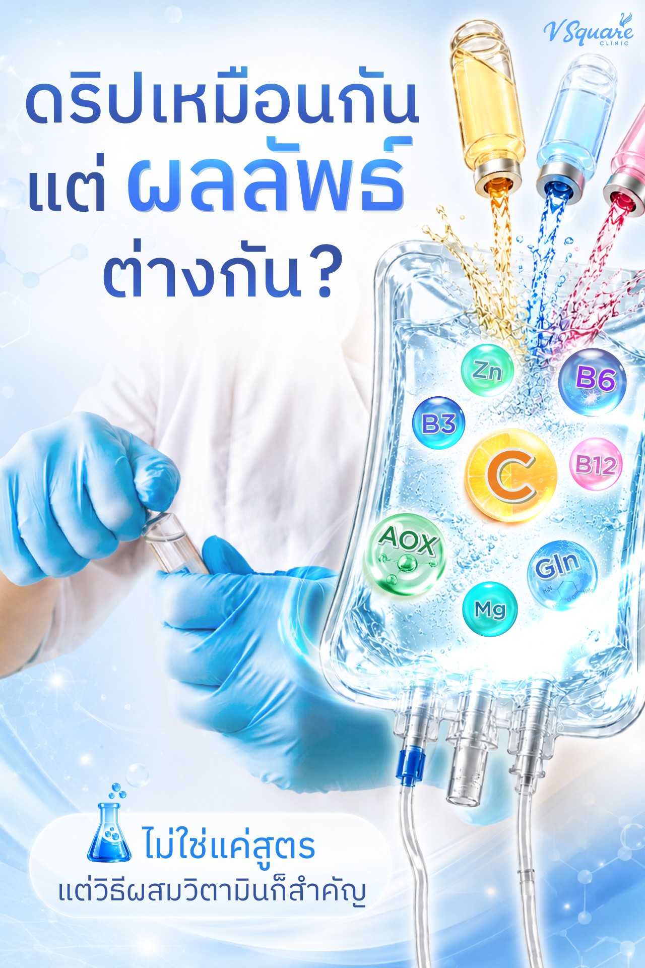 V Square Wellness IV Drip ดริปวิตามินผิวสวย สุขภาพดี Facebook ad