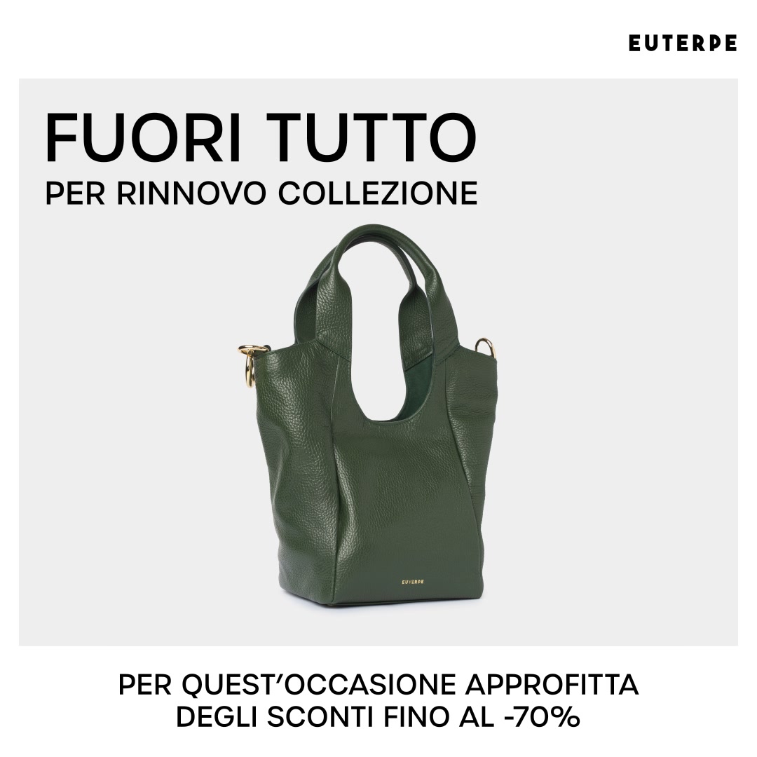 Euterpe Studio Facebook ad: Rinnovo collezione: -50%