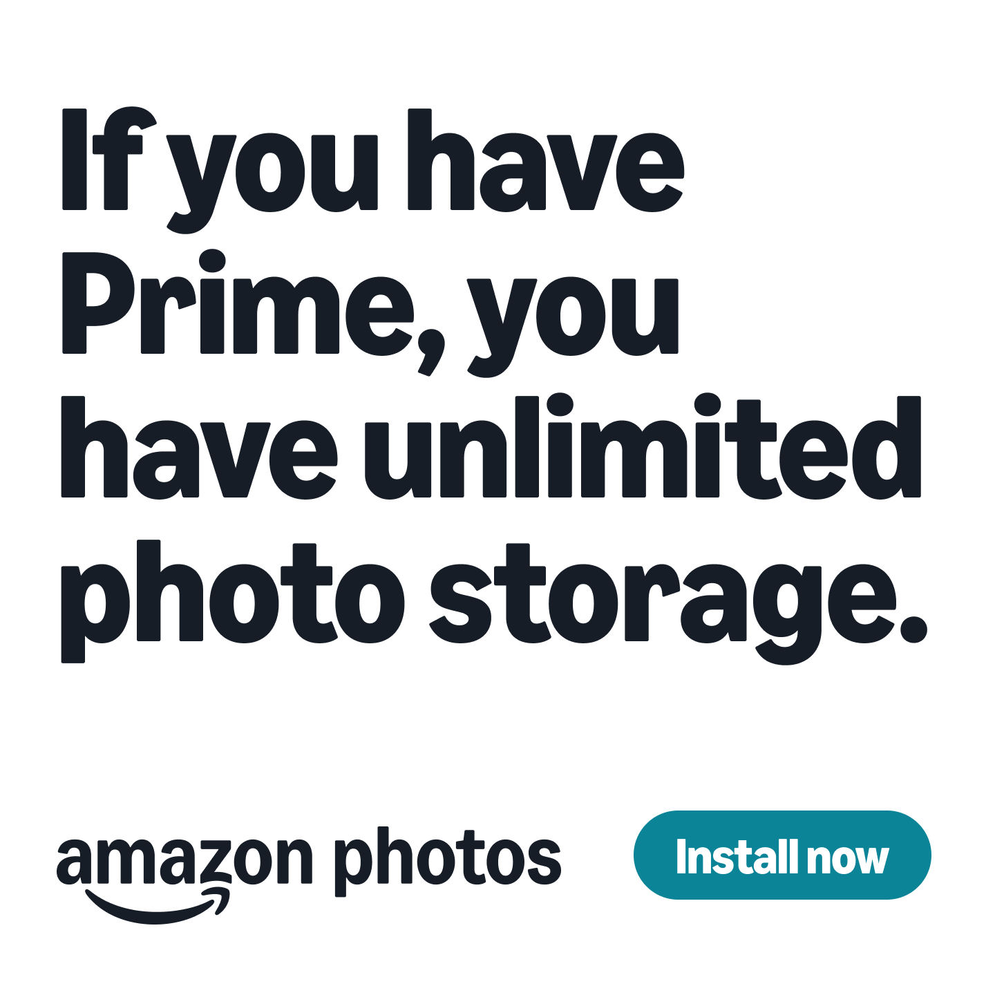 Amazon Photos Facebook ad