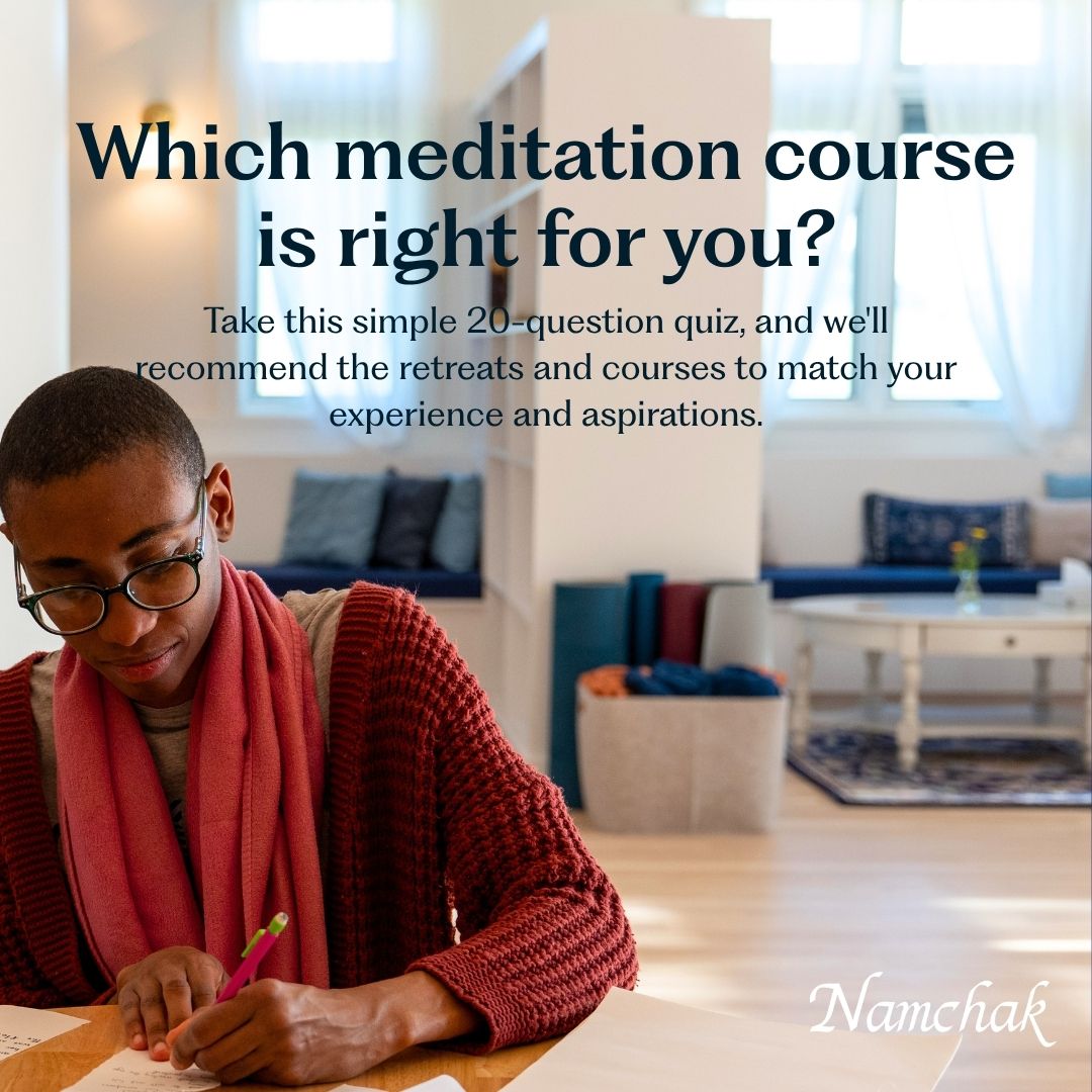 Namchak Community Facebook ad: Find the Right Meditation Path for You