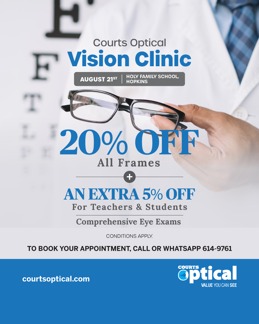 Courts Optical Belize Facebook ad: Make An Appointment - Courts Optical Belize | Eye Check &…