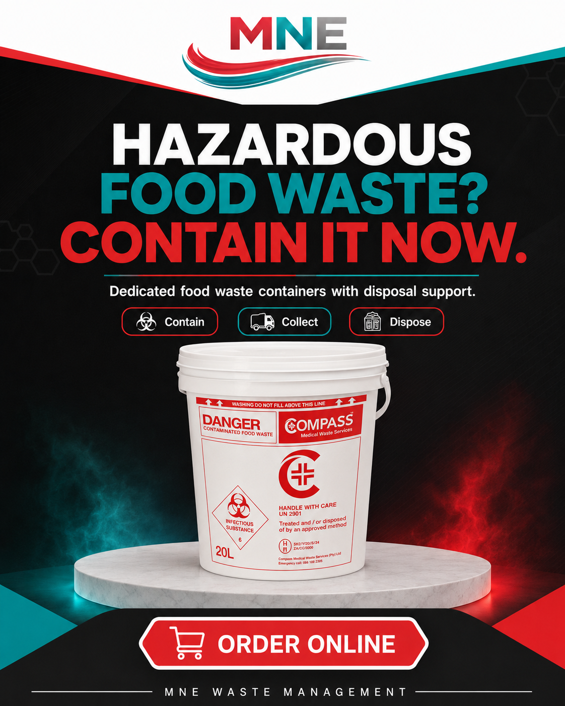 MNE Waste Facebook ad: Medical Waste Made Easy