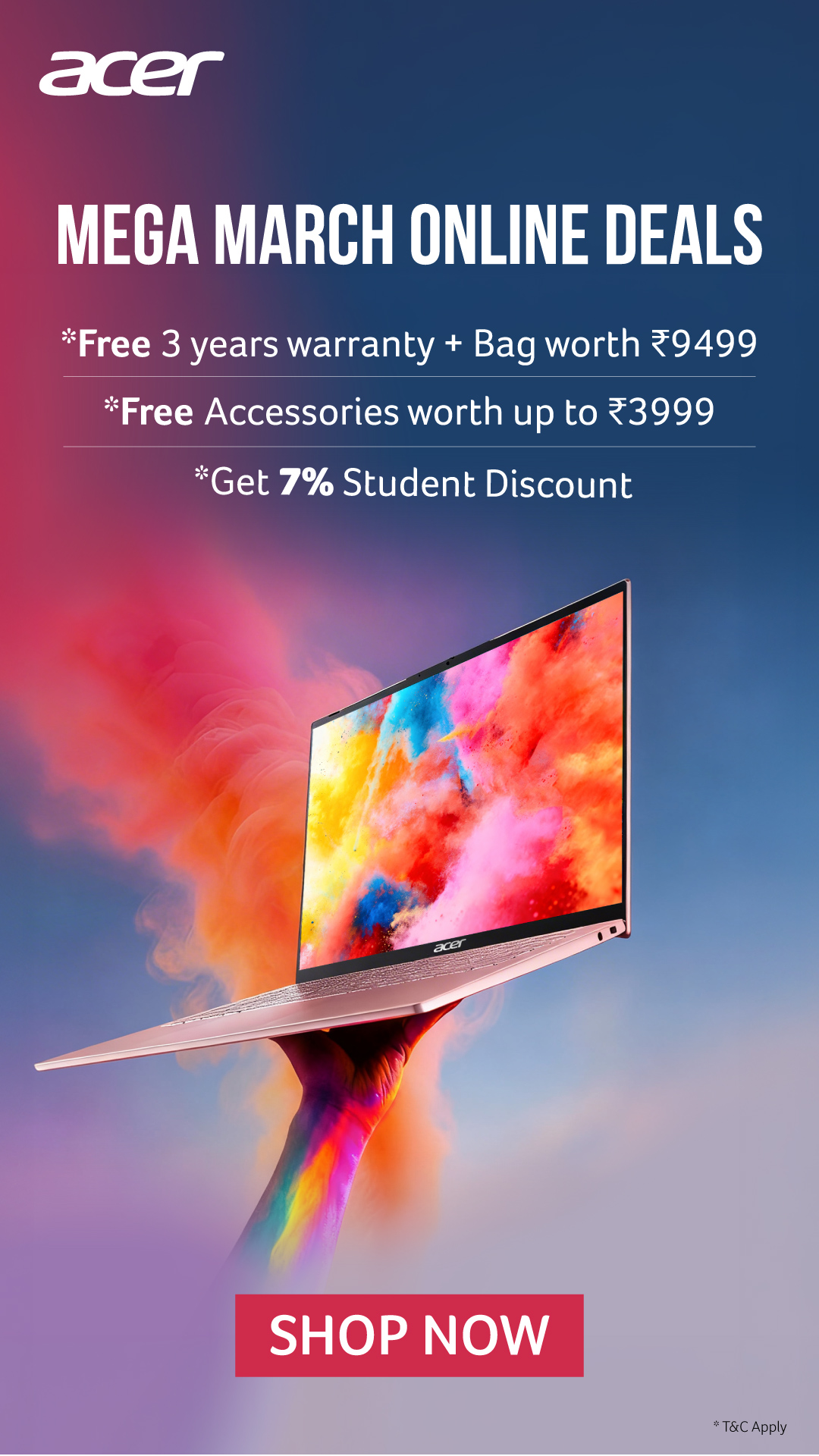 Acer India Facebook ad