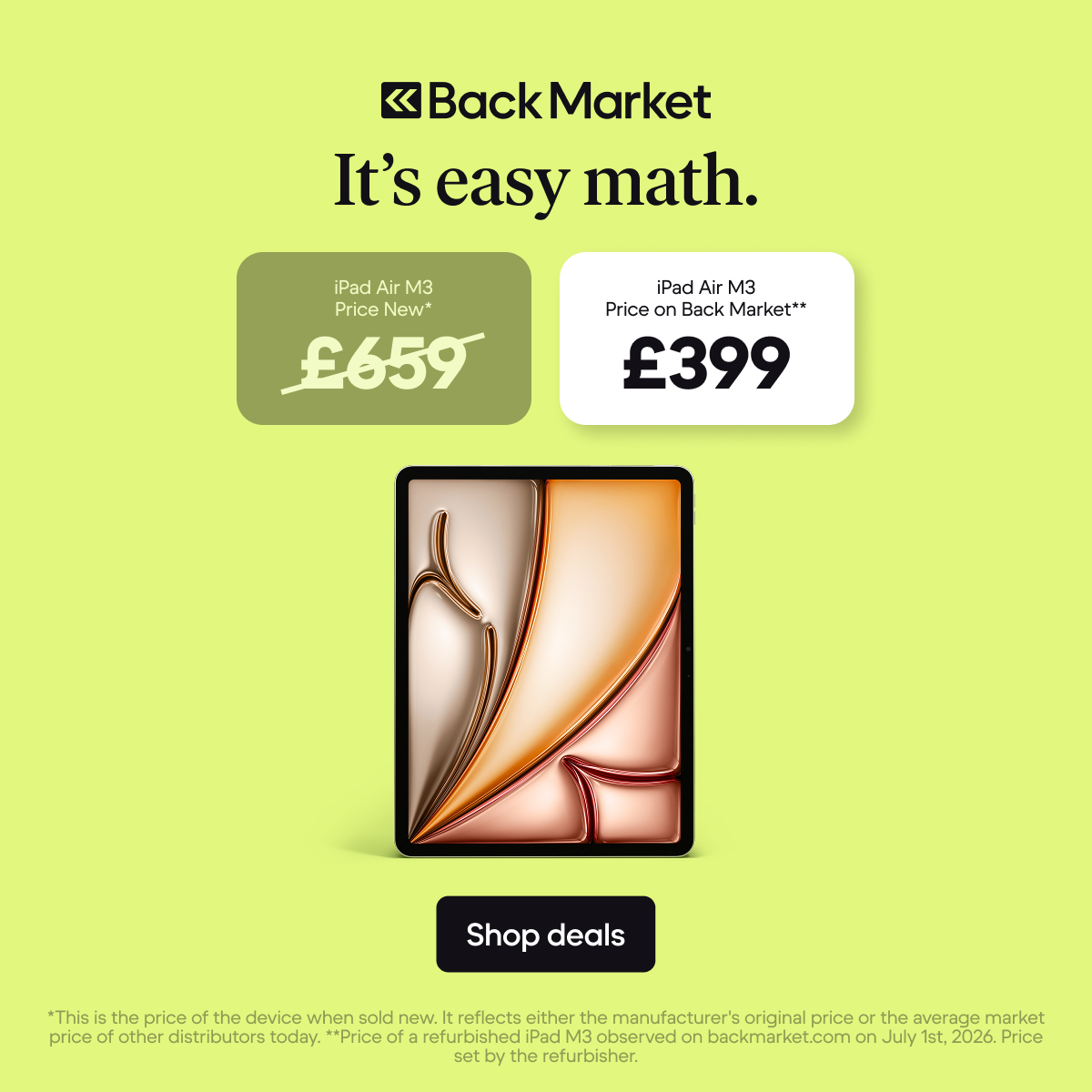 Back Market Facebook ad