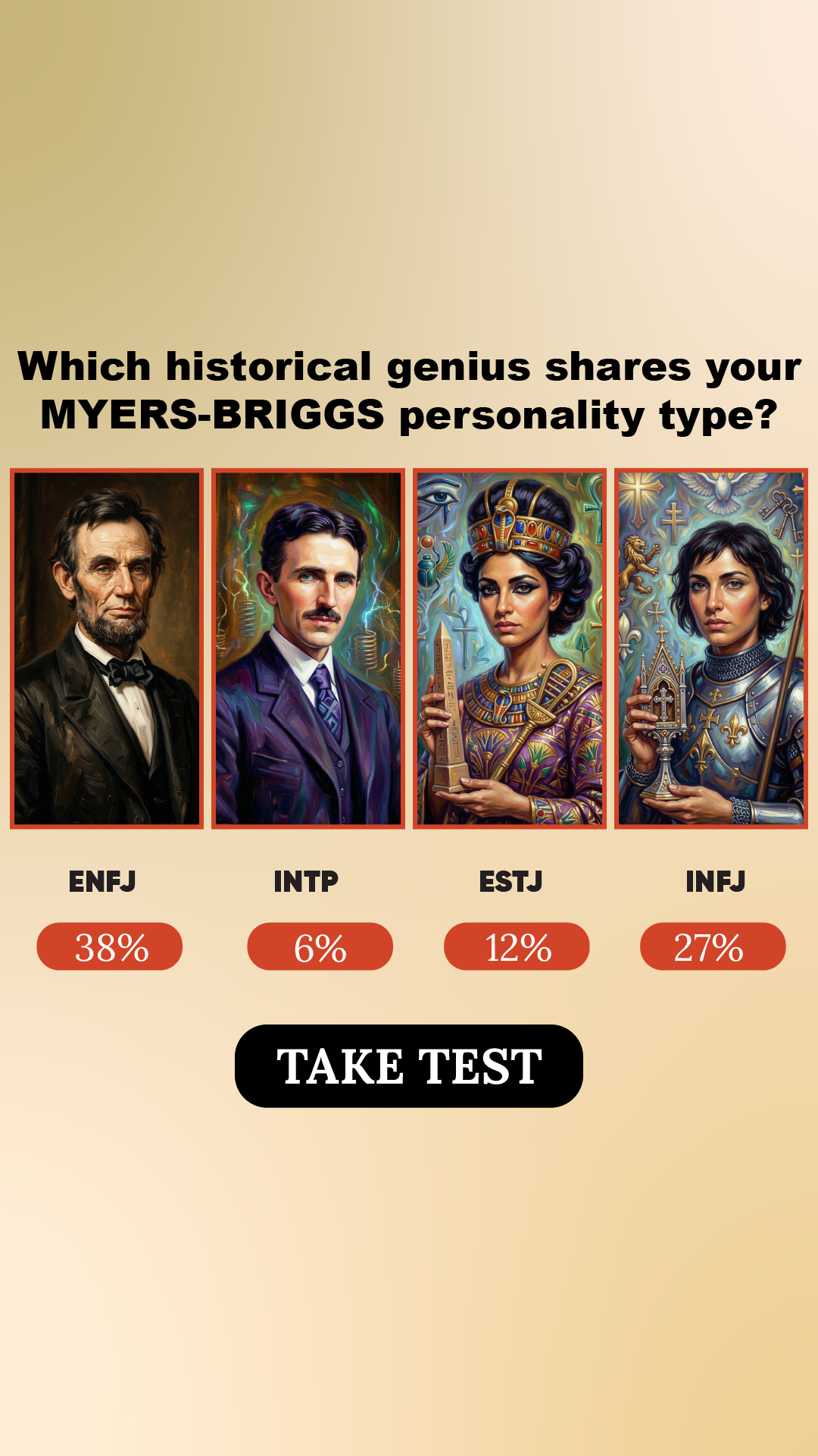 Personality Type Facebook ad
