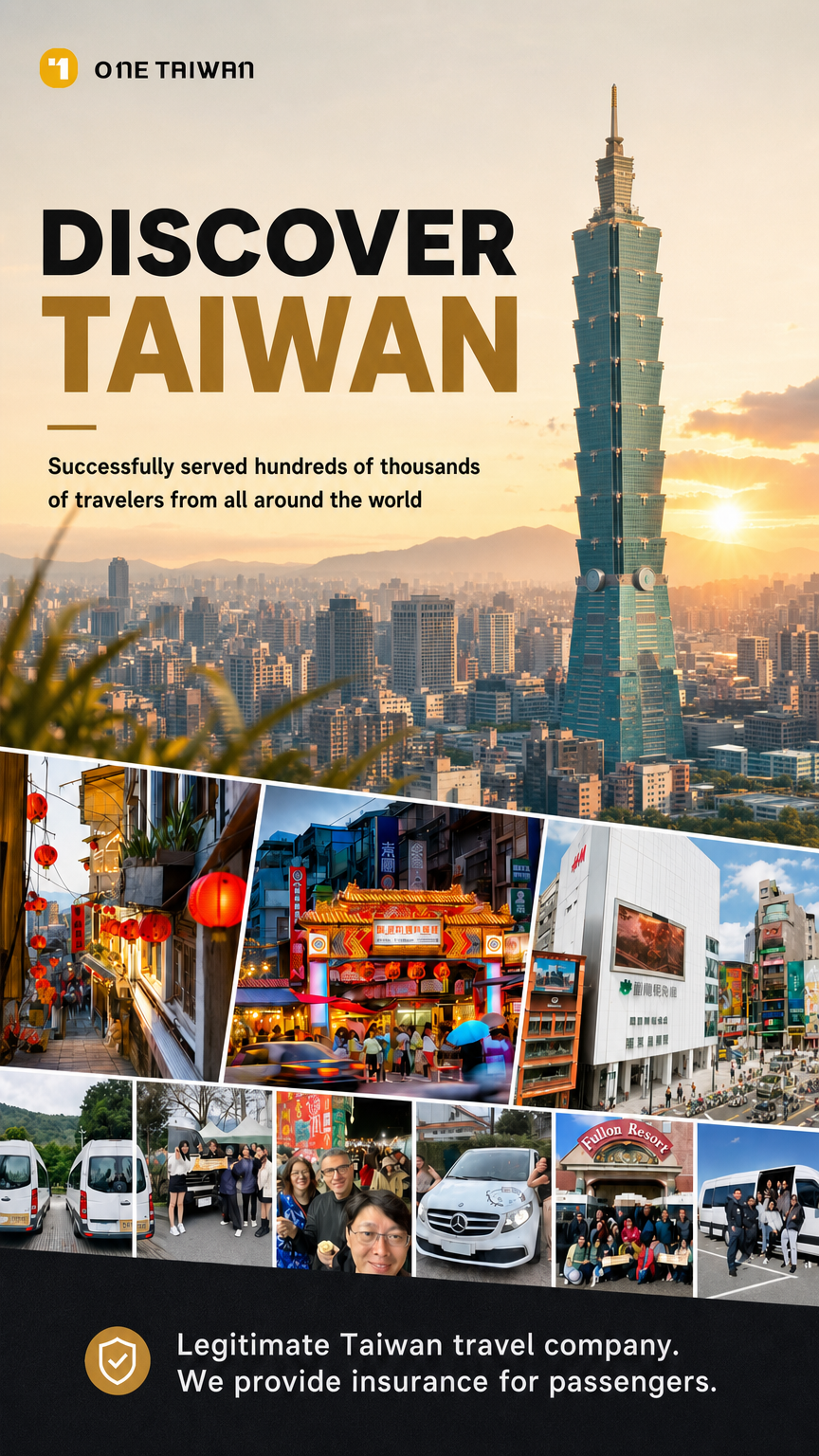 One Taiwan Trip - Car rental with private driver/ airport transfer Facebook ad