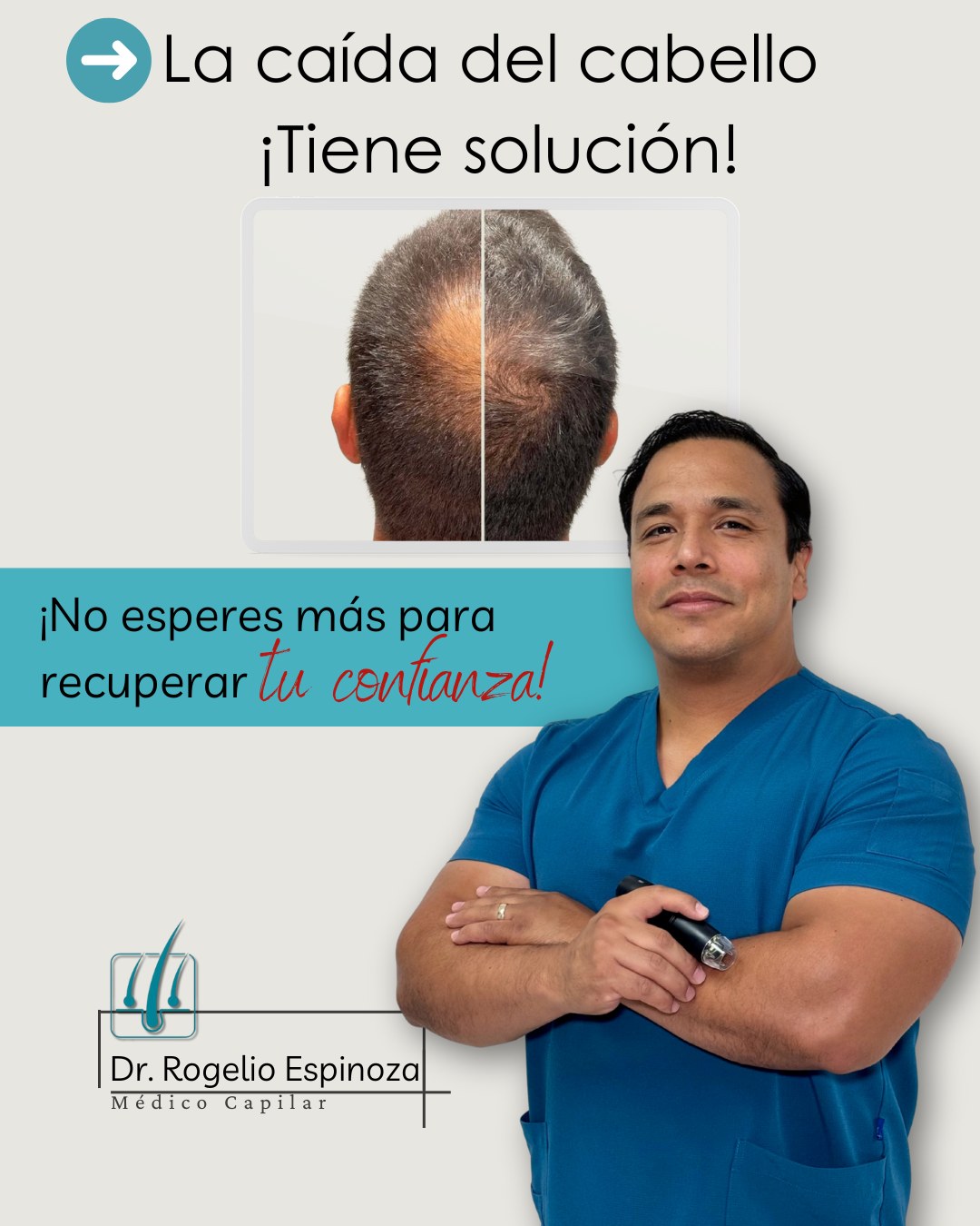 Dr. Rogelio Espinoza Facebook ad: No todo es injerto capilar