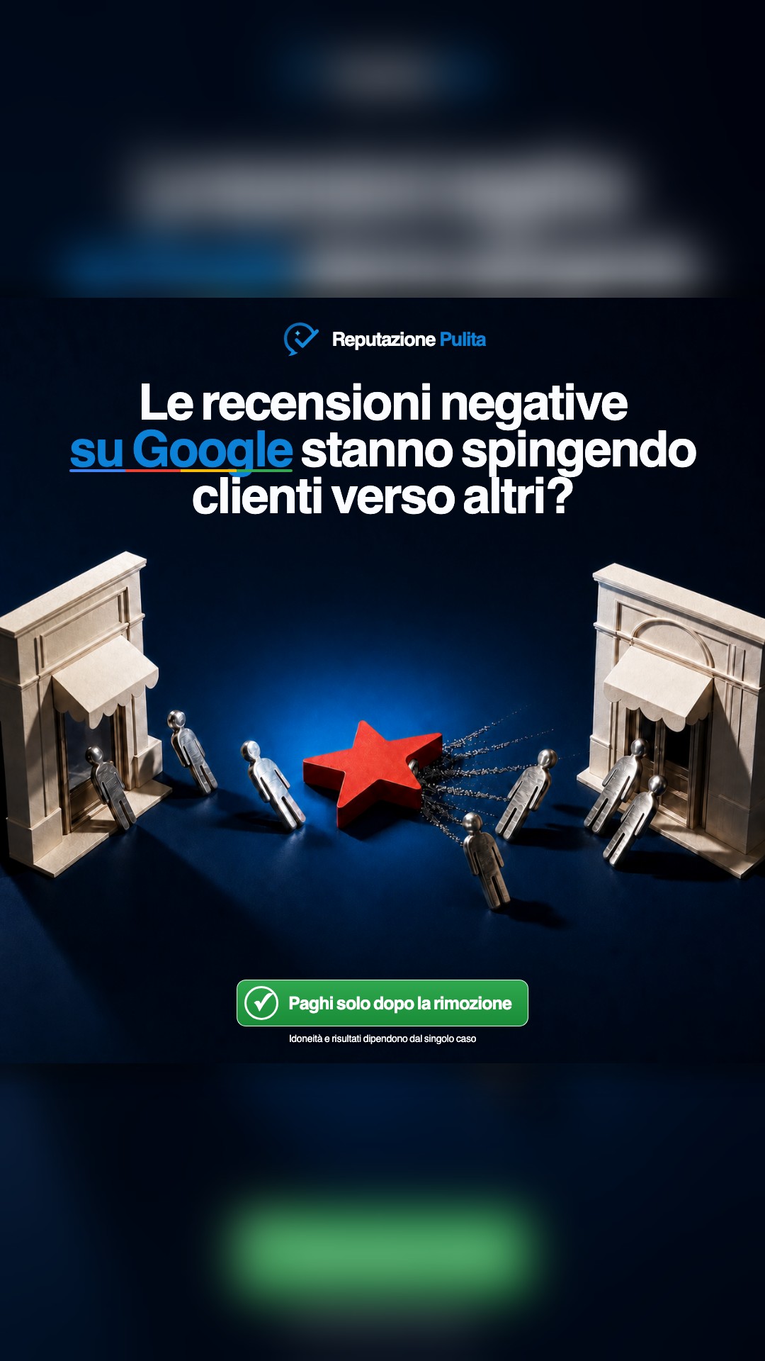 Reputazione Pulita Facebook ad: Rimuoviamo la recensione o non paghi