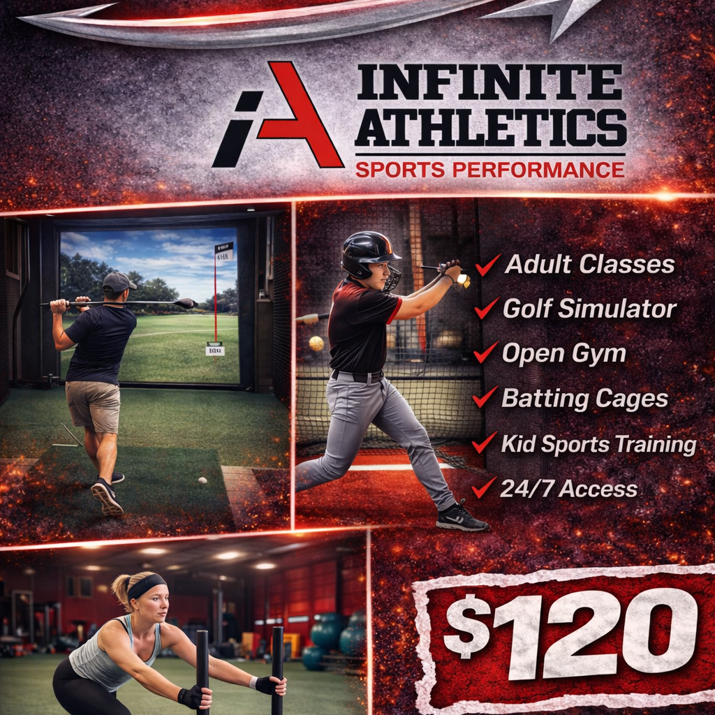 Infinite Athletics Facebook ad: New Year. New standard.
