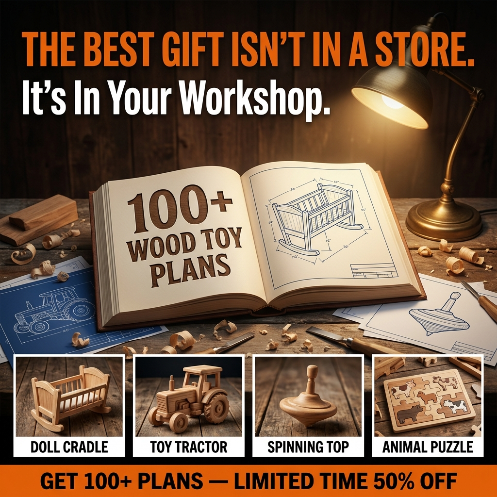 Master Crafts DIY Facebook ad: 100+ Wood Toy Plans Collection