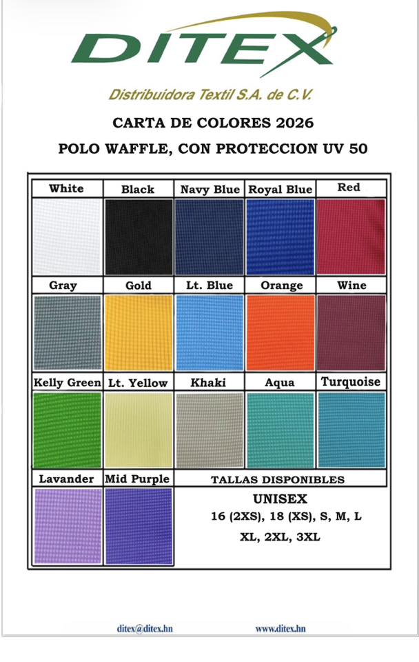 DITEX Facebook ad: Ahora con nuestras Camisas Polo Waffle DryFit con…