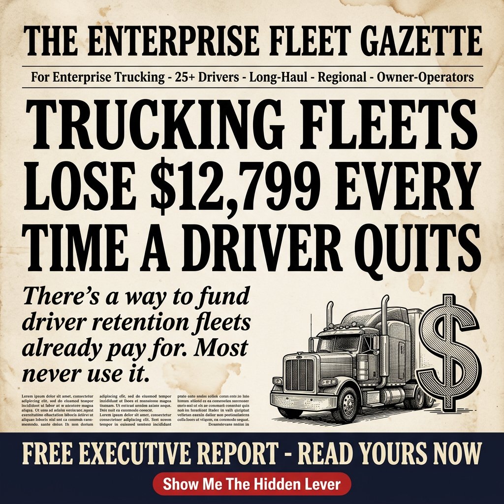 Cutting Edge Benefits Facebook ad: Free Report For Trucking Executives Losing Good Drivers