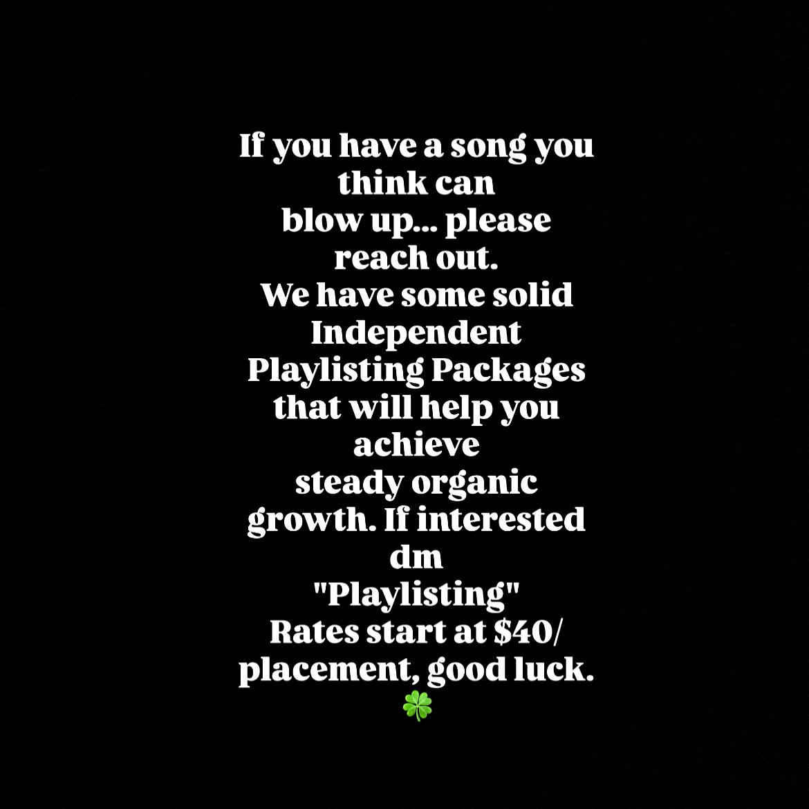 PR SZN Media Facebook ad: Expose your track to an average of 15,000-25,000…