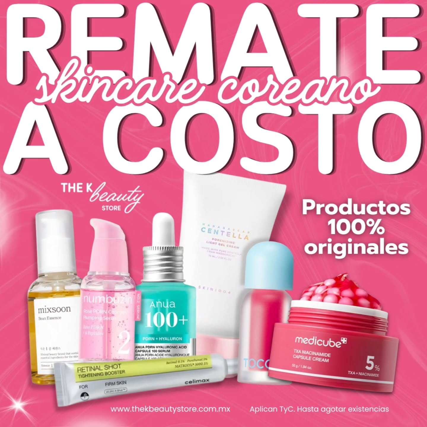 The K Beauty Store Facebook ad: REMATE de skincare COREANO
