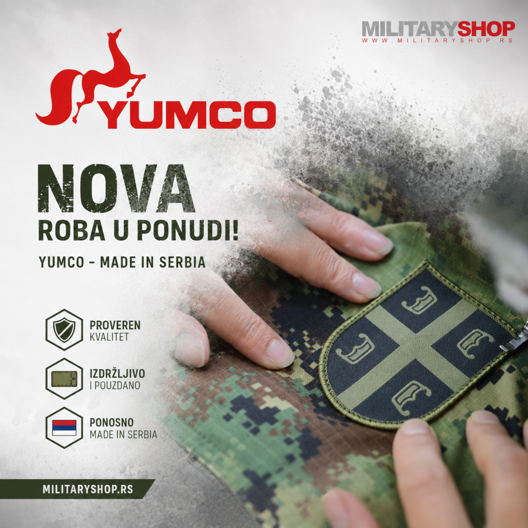 Militaryshop.rs Facebook ad: NOVO U PONUDI