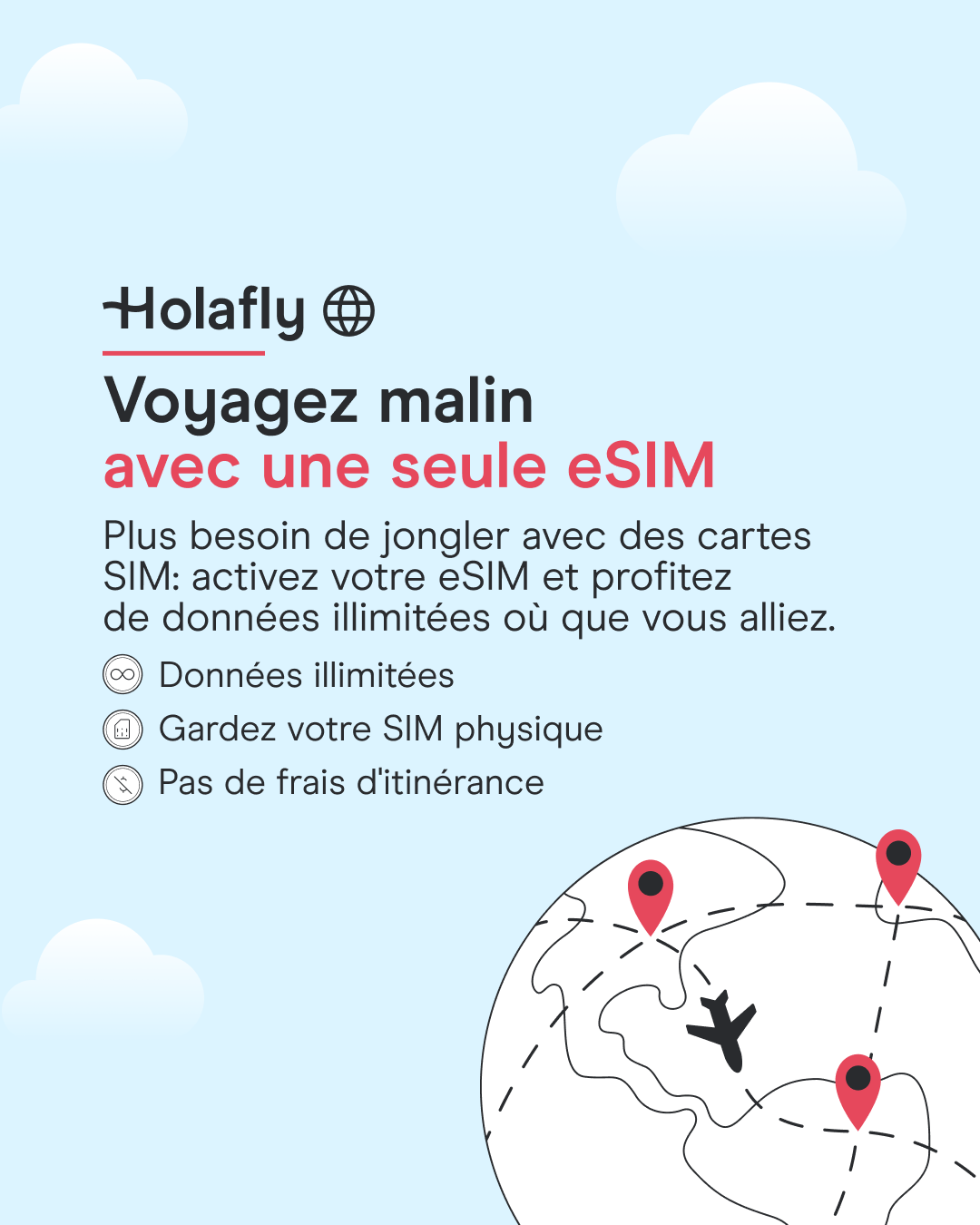 Holafly - French Facebook ad